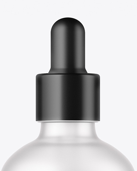 100ml Frosted Glass Dropper Bottle Mockup PSD #1