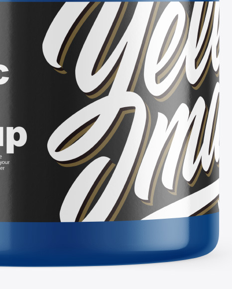 Glossy Plastic Jar Mockup PSD #6