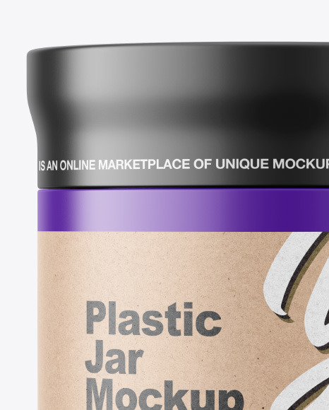 Matte Plastic Jar Mockup PSD #1