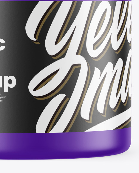 Matte Plastic Jar Mockup PSD #6