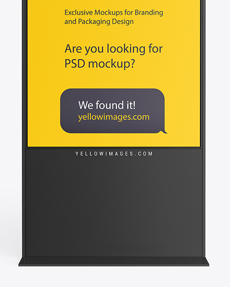LED Display Stand Mockup PSD #1
