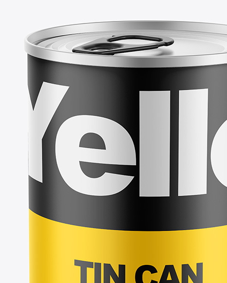 Tin Can w  Matte Finish Mockup PSD #7