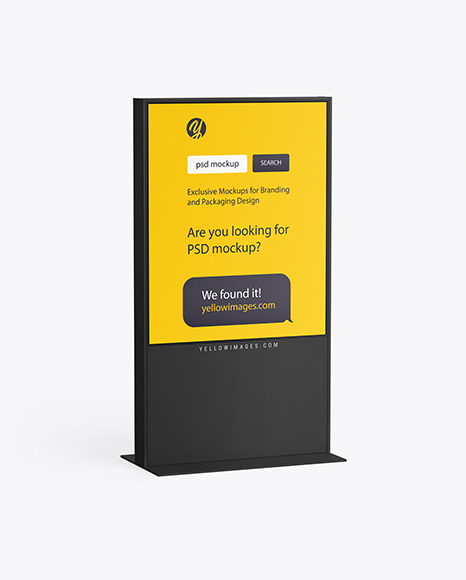 LED Display Stand Mockup