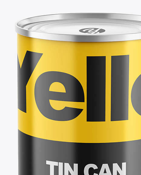 Tin Can w  Glossy Finish Mockup PSD #1