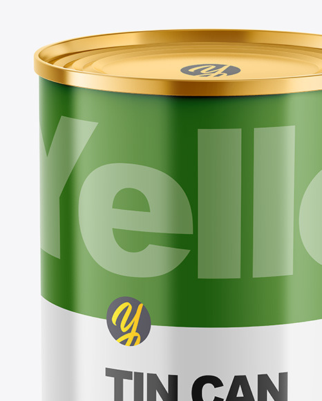 Tin Can w  Glossy Finish Mockup PSD #7