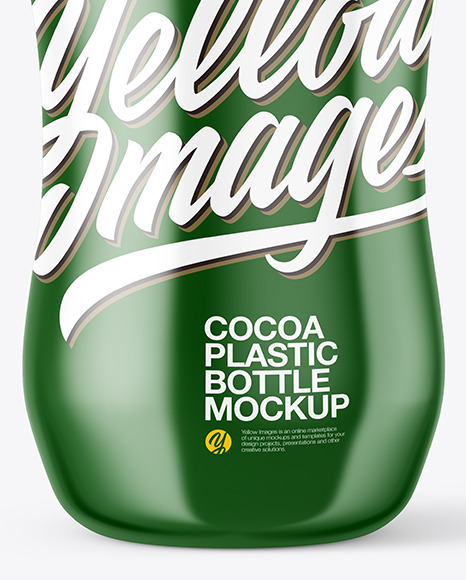 Glossy Plastic Bottle Mockup PSD #1