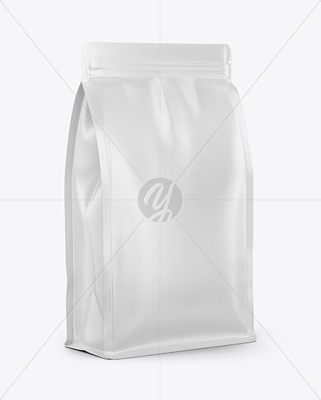 Download Matte Food Bag Mockup Half Side View In Bag Sack Mockups On Yellow Images Object Mockups