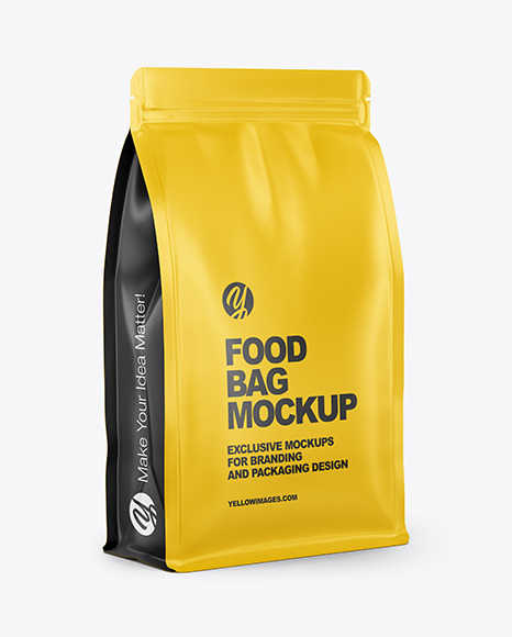 Matte Food Bag Mockup - Free Download Images High Quality PNG, JPG