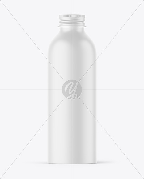 200ml Matte Aluminum Bottle w  Screw Cap Mockup PSD #3