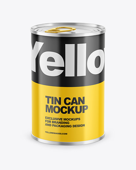 Tin Can w/ Glossy Finish Mockup