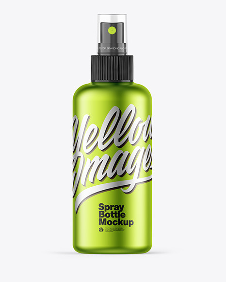 Download Metallic Spray Bottle Mockup In Bottle Mockups On Yellow Images Object Mockups