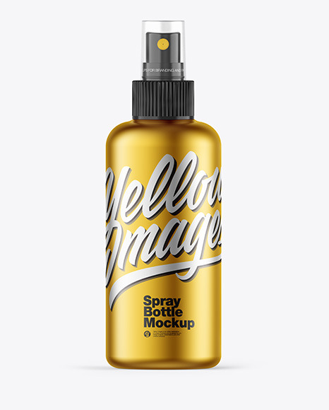 Download Metallic Spray Bottle Mockup In Bottle Mockups On Yellow Images Object Mockups