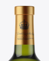 Green Glass White Wine Bottle Mockup