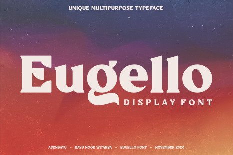 Eugello - Unique Display Font