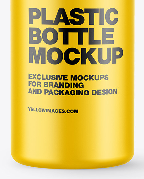 Plastic Matte Bottle Mockup PSD #1