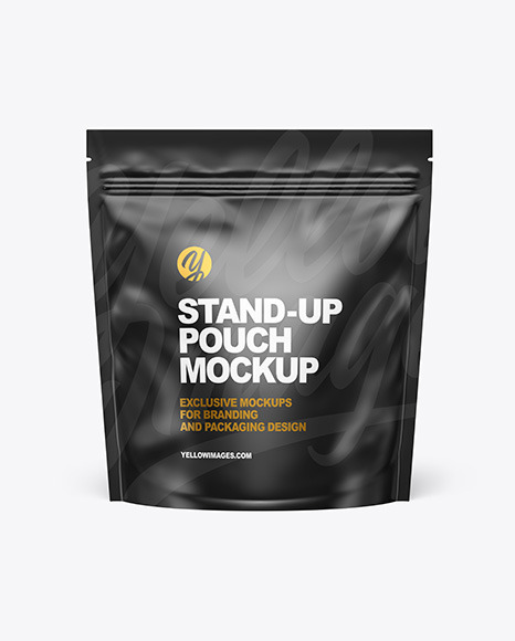 Matte Stand up Pouch Mockup PSD #3