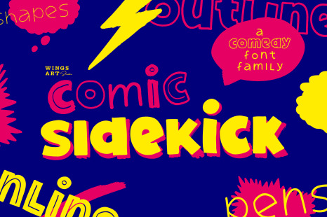 Download Comic Sidekick A Screwball Comedy Font Family In Fonts On Yellow Images Creative Store Yellowimages Mockups