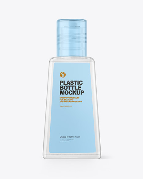 Clear Sanitizer Bottle Mockup