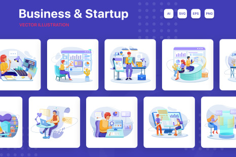 M173_Finance Illustration Pack