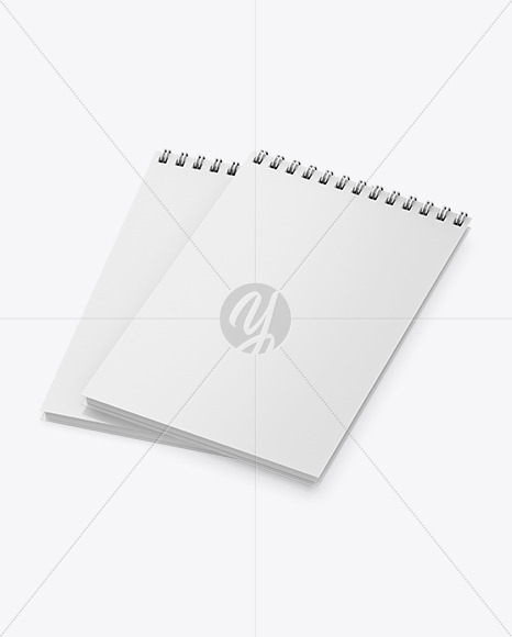 Two Vertical Notepads Mockup PSD #1