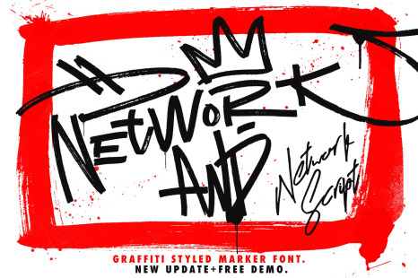 Network Graffiti Fonts and Extras