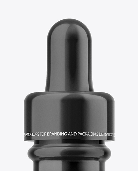 Glossy Dropper Bottle Mockup PSD #2