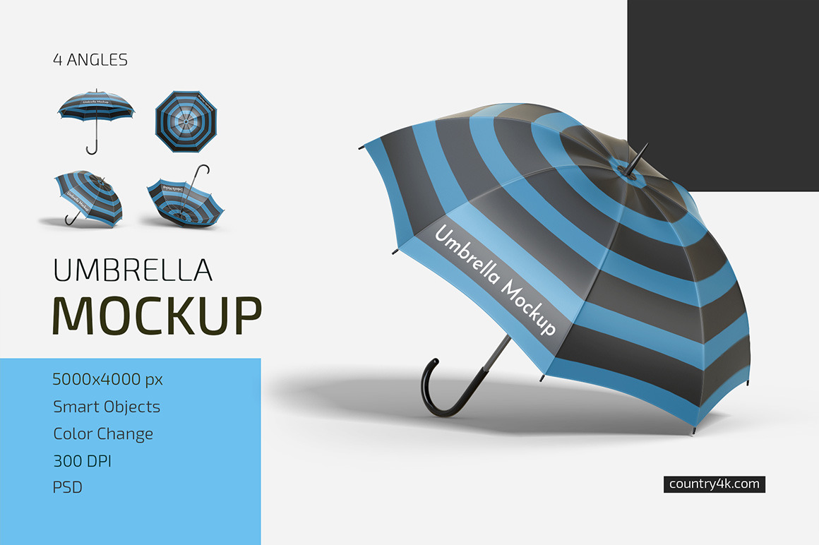 Download Umbrella Mockup Set In Apparel Mockups On Yellow Images Creative Store PSD Mockup Templates