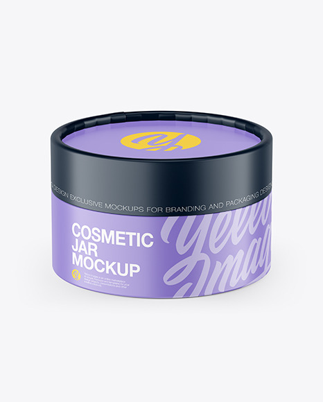 Matte Cosmetic Jar Mockup