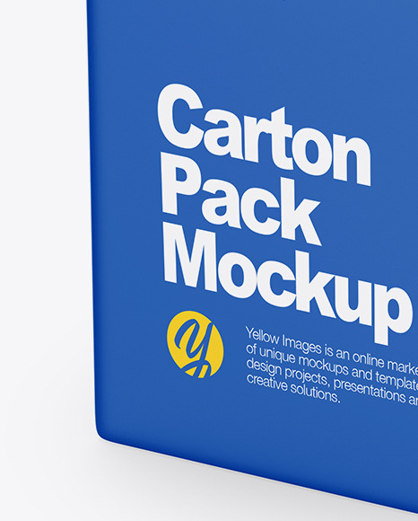 Download 500ml Carton Pack Mockup In Packaging Mockups On Yellow Images Object Mockups