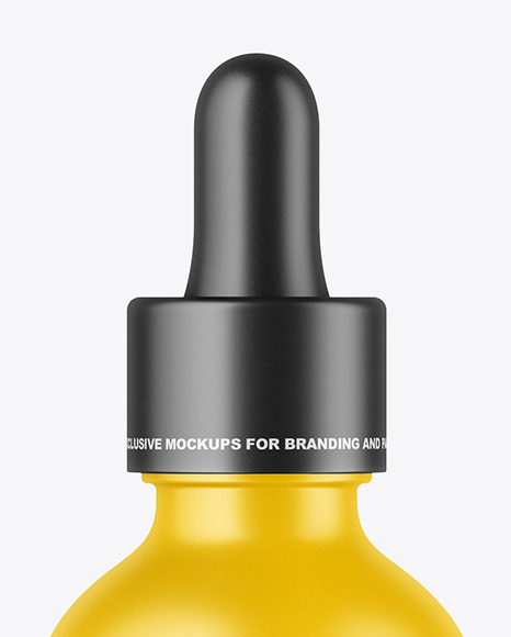 Matte Dropper Bottle Mockup PSD #2