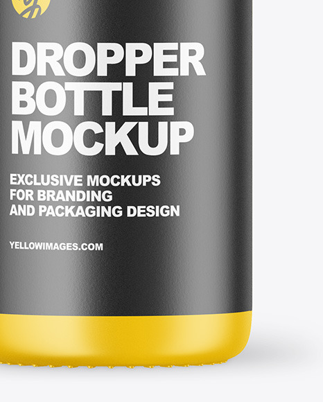 Matte Dropper Bottle Mockup PSD #1