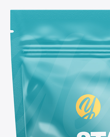 Glossy Stand up Pouch Mockup PSD #1