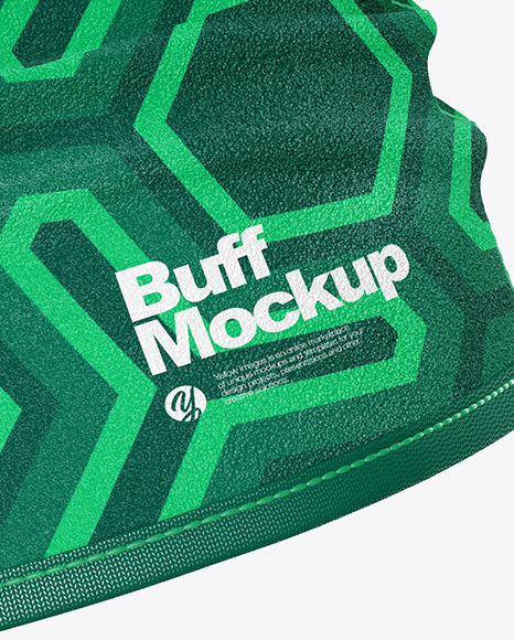 Download Fleece Buff Mockup - Side View in Apparel Mockups on Yellow Images Object Mockups