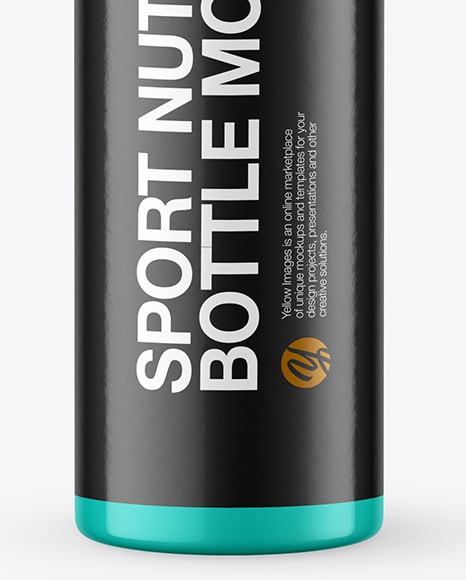 25ml Glossy Sport Nutrition Bottle Mockup PSD #7