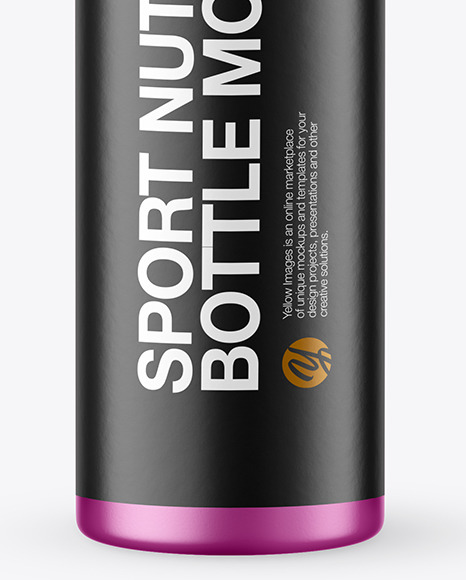 25ml Matte Metallic Sport Nutrition Bottle Mockup PSD #7