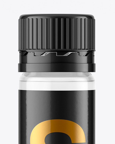 25ml Clear Sport Nutrition Bottle Mockup PSD #1