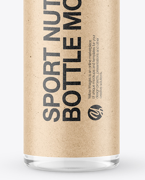 25ml Clear Sport Nutrition Bottle Mockup PSD #5