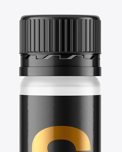 25ml Frosted Sport Nutrition Bottle Mockup PSD #1