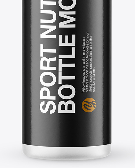 25ml Frosted Sport Nutrition Bottle Mockup PSD #7