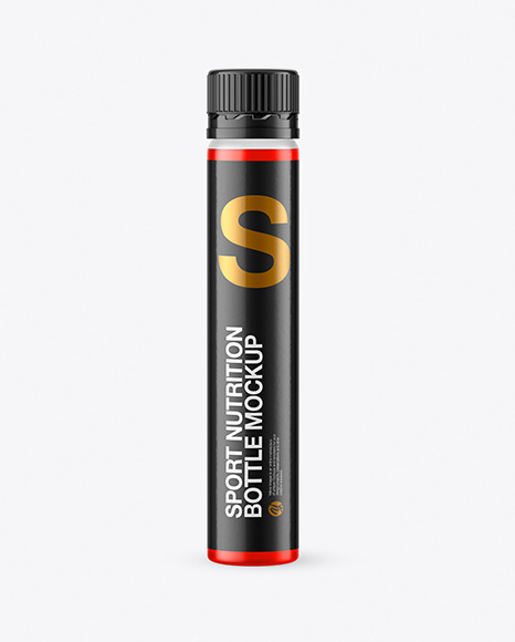 25ml Frosted Sport Nutrition Bottle Mockup