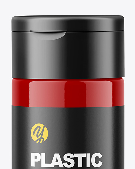 Glossy Plastic Bottle Mockup PSD #1