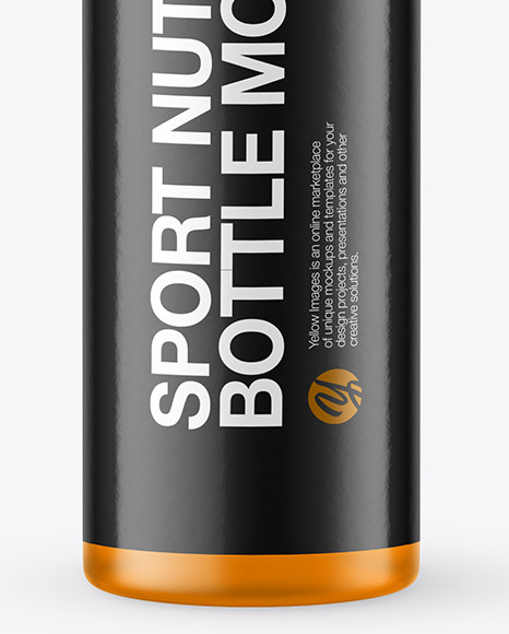 25ml Plastic Frosted Sport Nutrition Bottle Mockup PSD #7