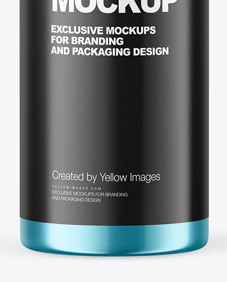 Glossy Metallic Bottle Mockup PSD #7