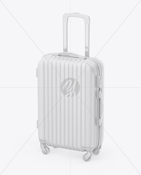 Download Travel Suitcase Mockup Half Side View In Object Mockups On Yellow Images Object Mockups