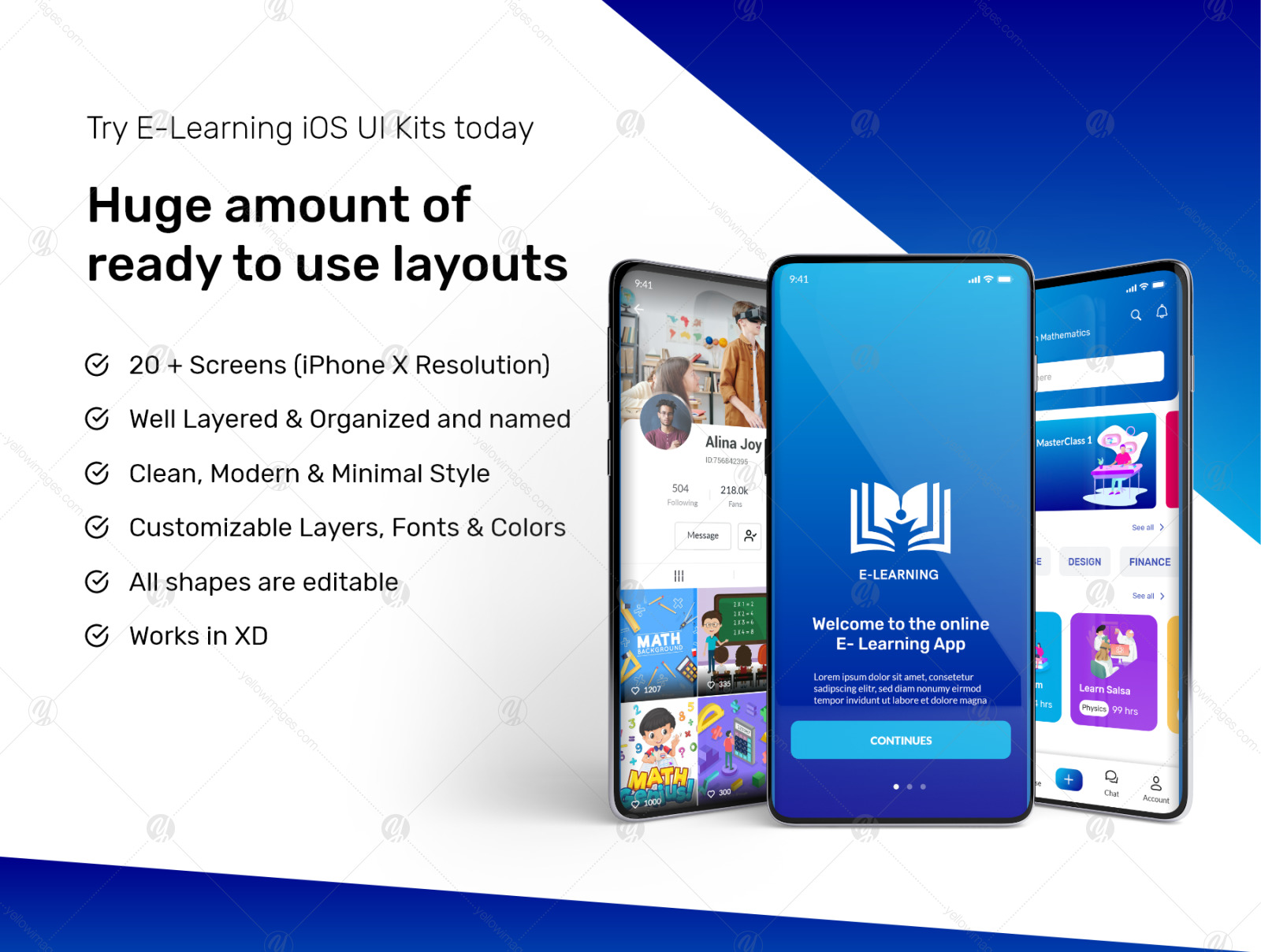 E-Learning App iOS UI Kit