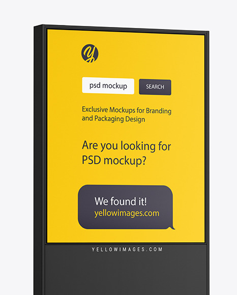 LED Display Stand Mockup PSD #2