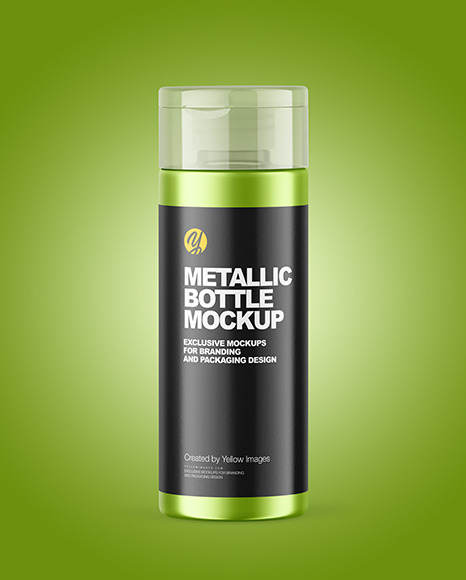 Matte Metallic Bottle Mockup PSD #2