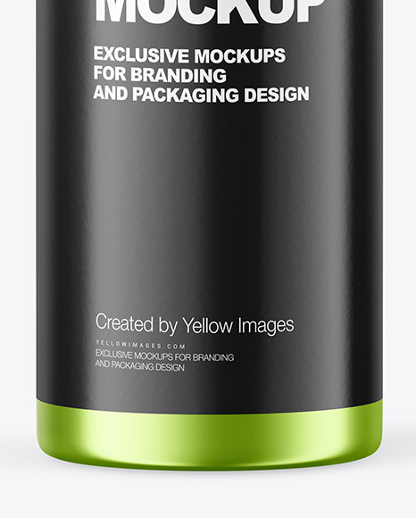 Matte Metallic Bottle Mockup PSD #7