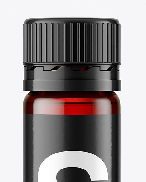 25ml Red Sport Nutrition Bottle Mockup PSD #1