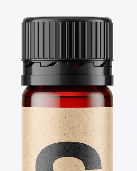 25ml Red Sport Nutrition Bottle Mockup PSD #6